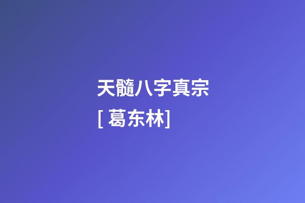 天髓八字真宗[ 葛东林]